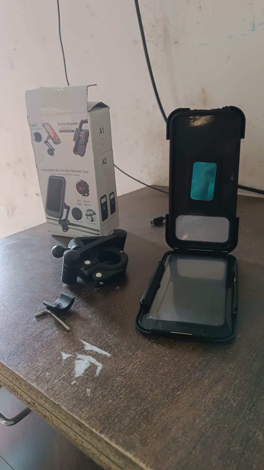 360 Rotation Bike Phone Mount Waterproof Cell Phone Holder (1 Pc) thumbnail 7