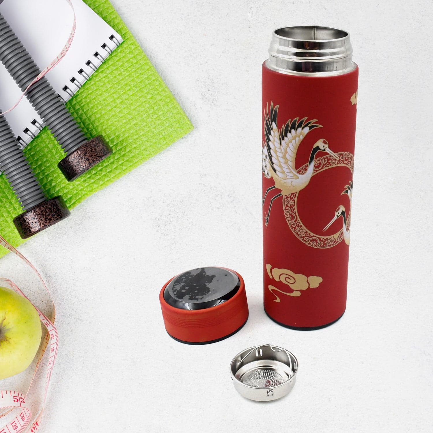 Printed Smart Vacuum Insulated Water Bottle with LED Temperature Display (1 Pc / 500 ML Approx / Multicolor) thumbnail 4