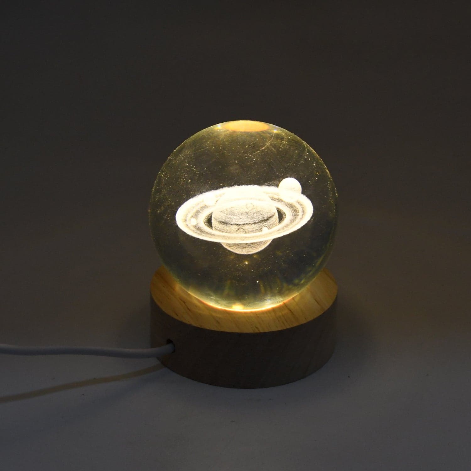Astronaut 3D Crystal Ball lamps With Wood Base (1 Pc) thumbnail 4