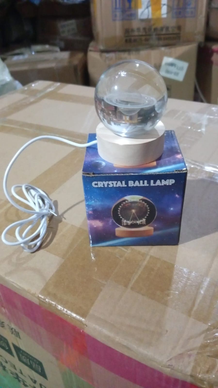 Astronaut 3D Crystal Ball lamps With Wood Base (1 Pc) thumbnail 7