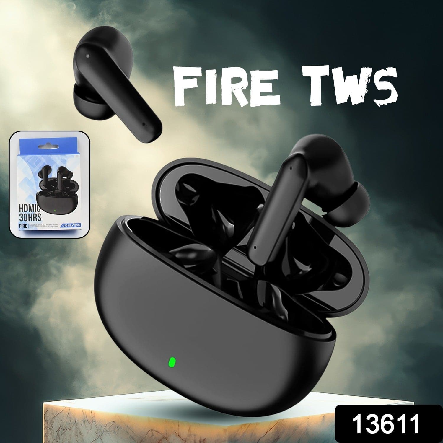 Wireless Bluetooth Fire TWS Bluetooth Earbud | 30 Hr (1 Set) thumbnail 2