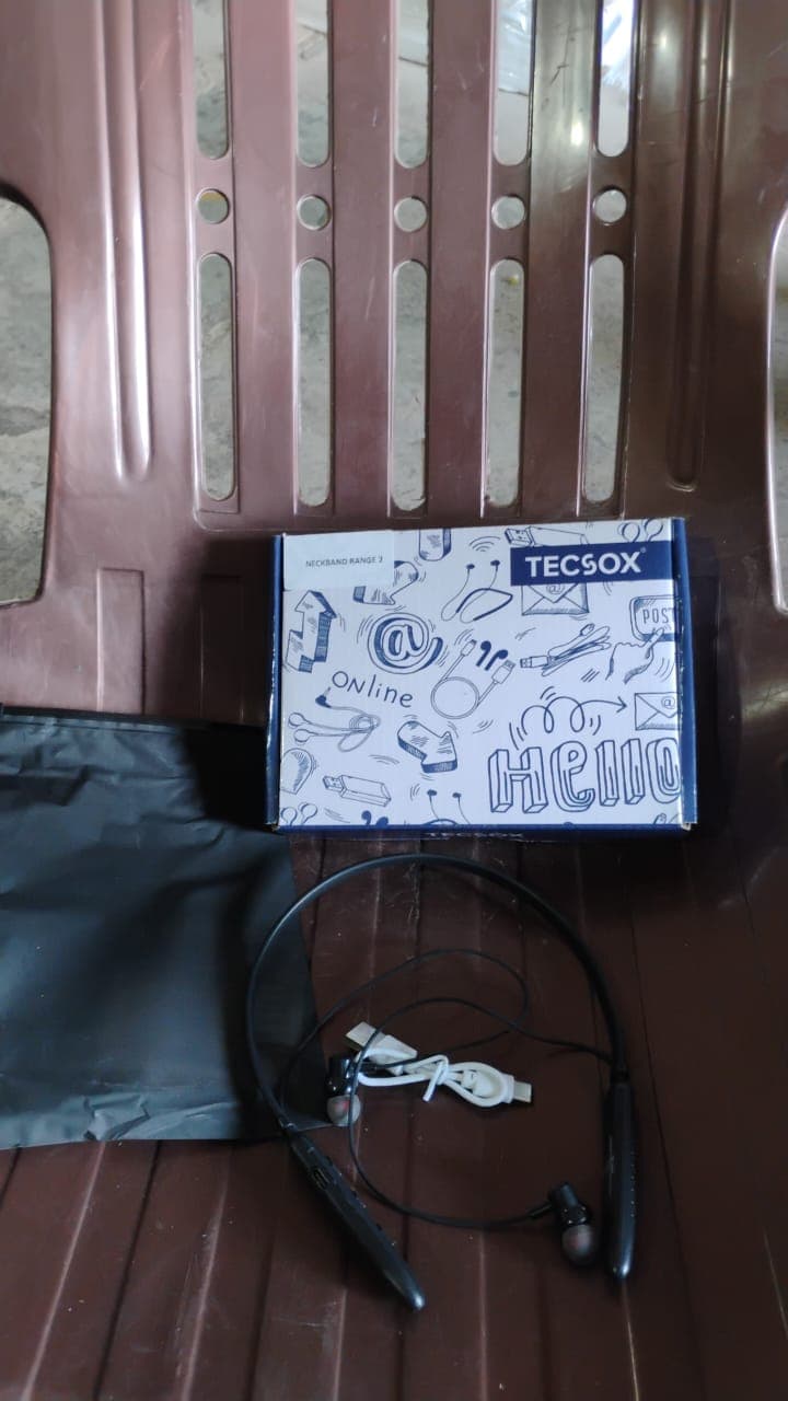 Bluetooth Wireless Neckband Earphones, 40H Playtime, IPX Water-Resistant, High Bass thumbnail 7