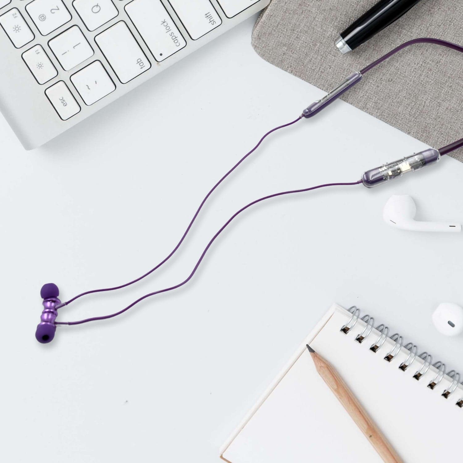 Bluetooth Headphone Neckband Sweat Resistant, Magnetic Earbuds (1 Pc) thumbnail 3