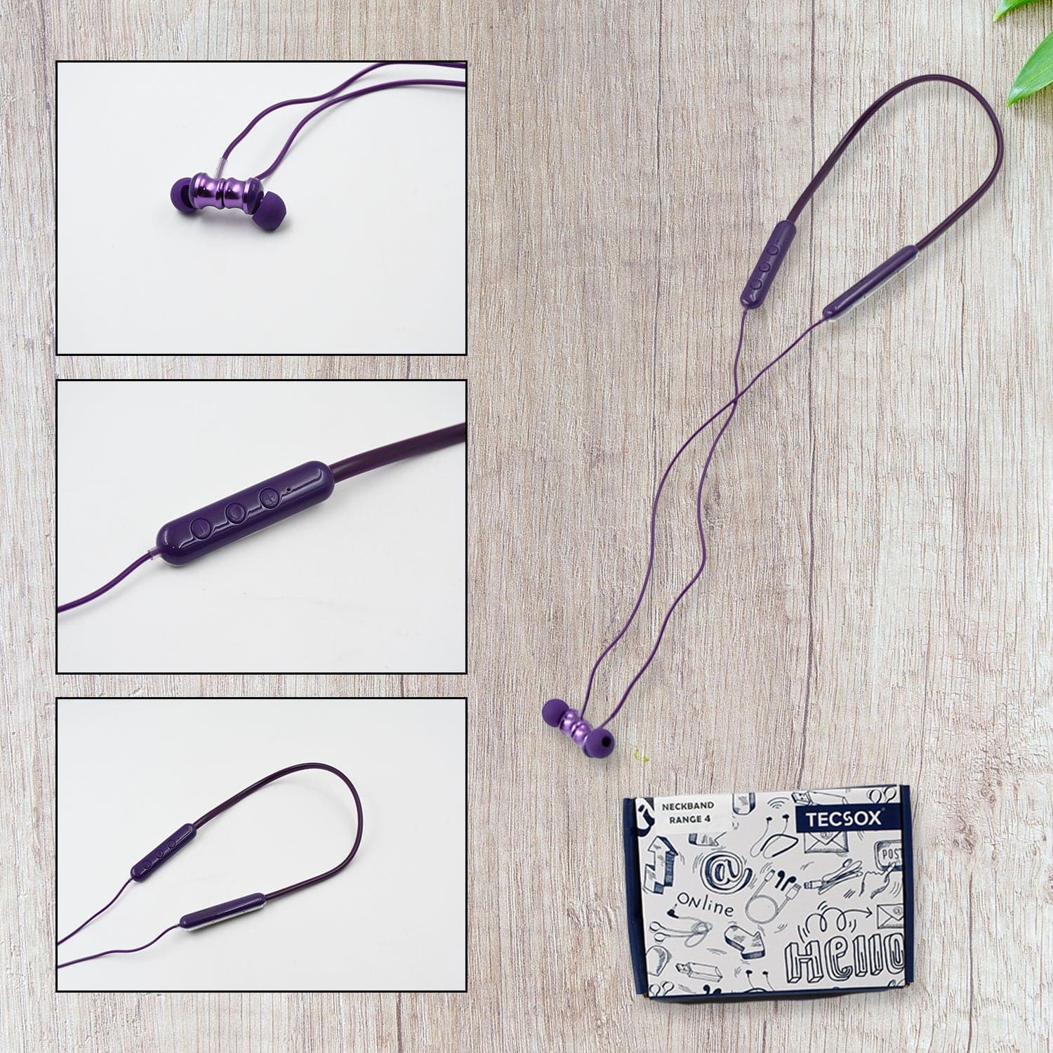 Bluetooth Headphone Neckband Sweat Resistant, Magnetic Earbuds (1 Pc) thumbnail 6