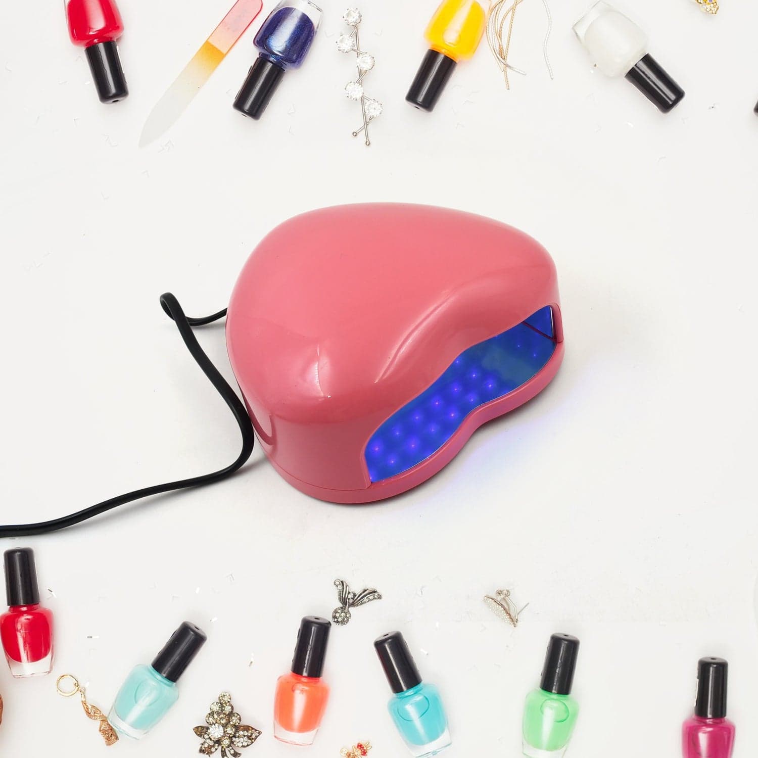 LED UV Lamp Nail Dryer Gel Nail Lamp Nail Polish Curing Lamp (1 Pc / Mix Design) thumbnail 3