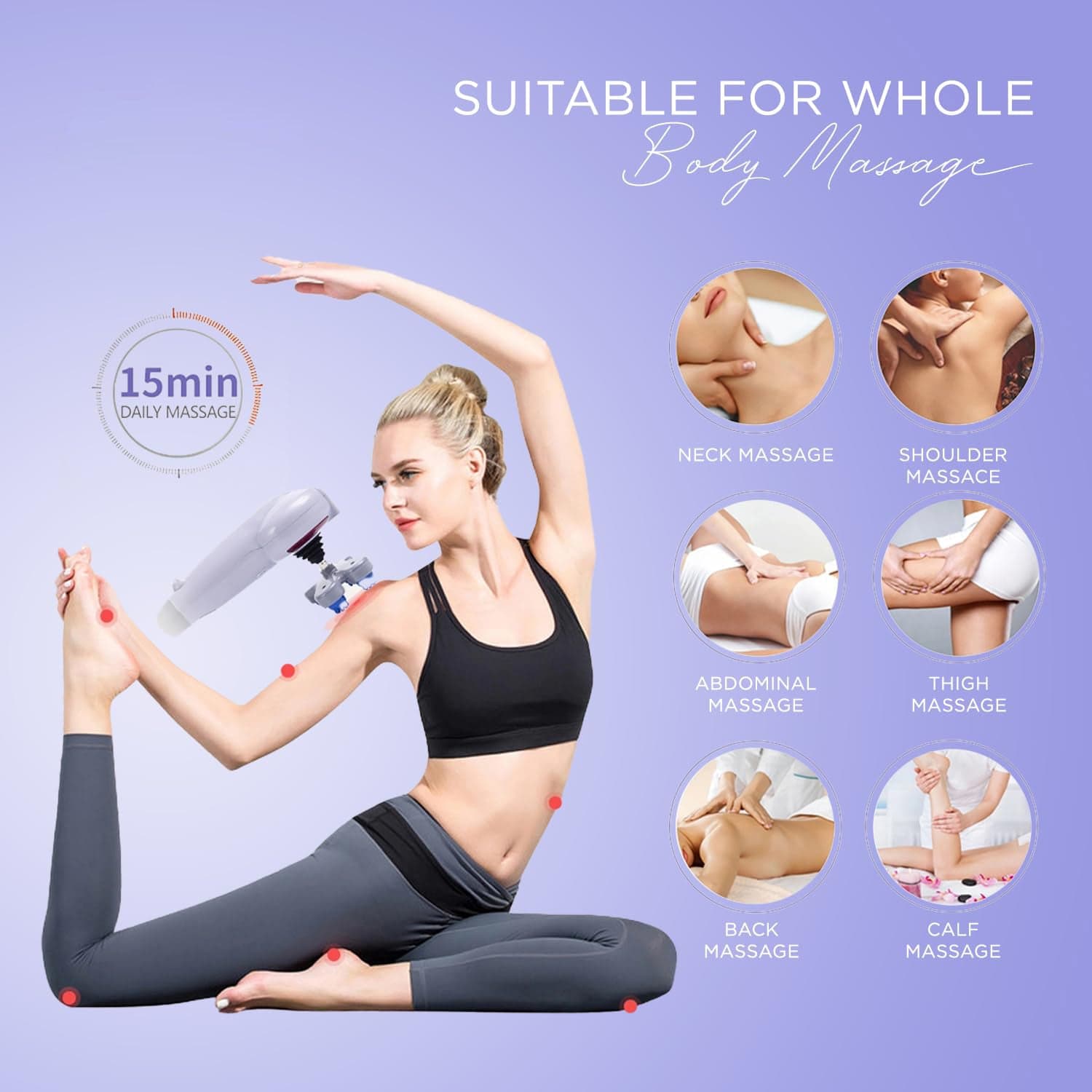 Electric 8 In 1 Full Body Massager, Magic Massager (1 Set) thumbnail 6