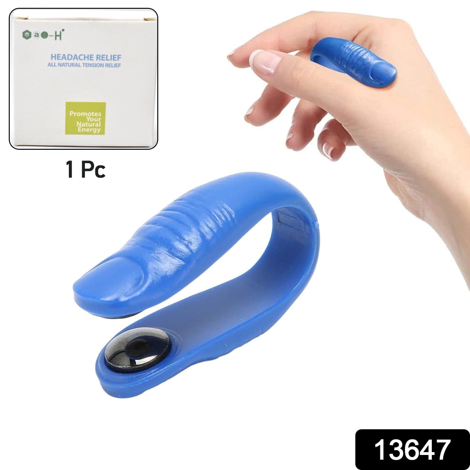 Sugar Control Acupressure Hand Pressure Point Clip Migraine Relief Clip with Magnets (1 Pc) thumbnail 2