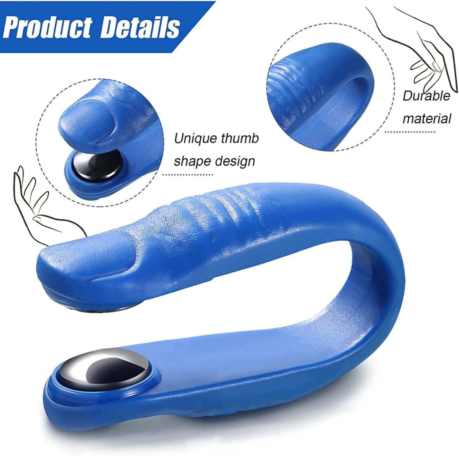 Sugar Control Acupressure Hand Pressure Point Clip Migraine Relief Clip with Magnets (1 Pc) thumbnail 3