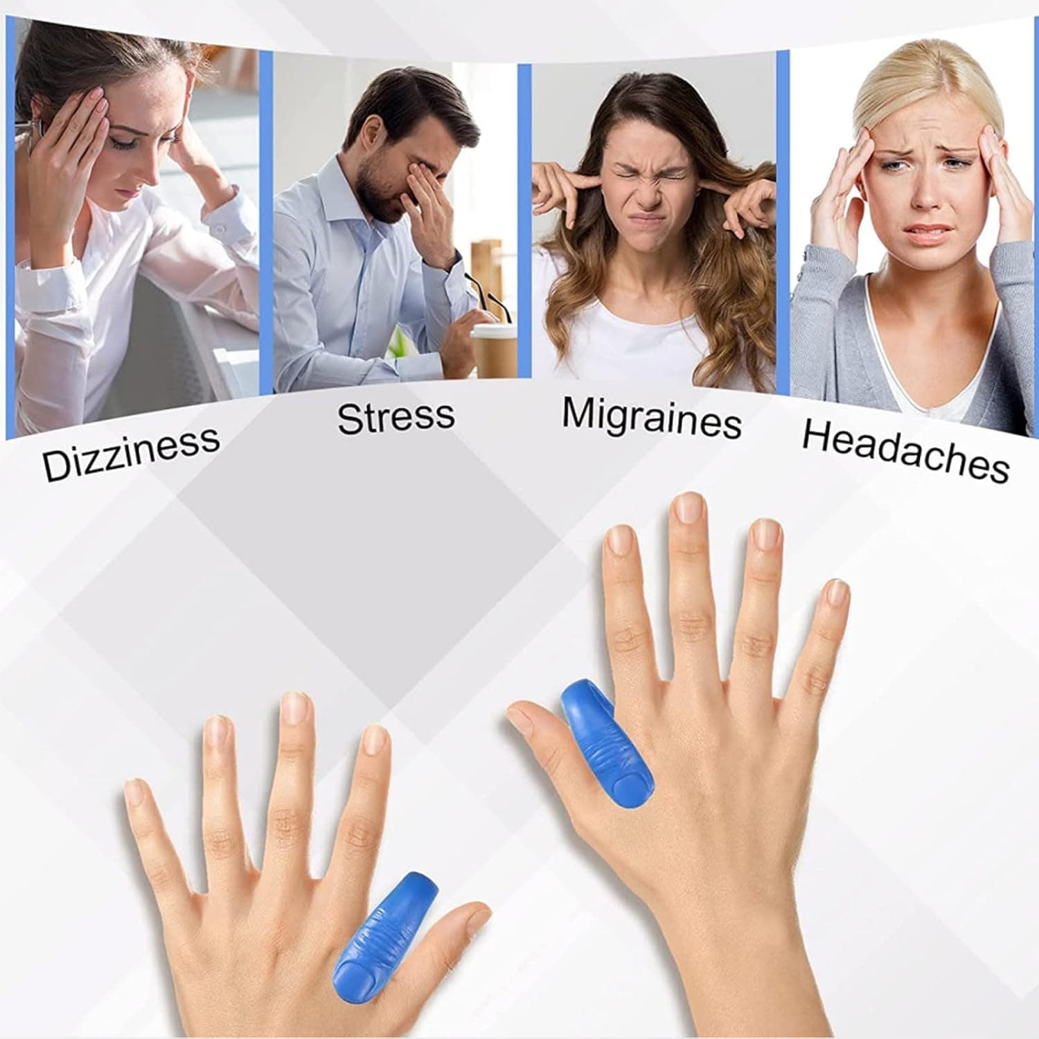 Sugar Control Acupressure Hand Pressure Point Clip Migraine Relief Clip with Magnets (1 Pc) thumbnail 6