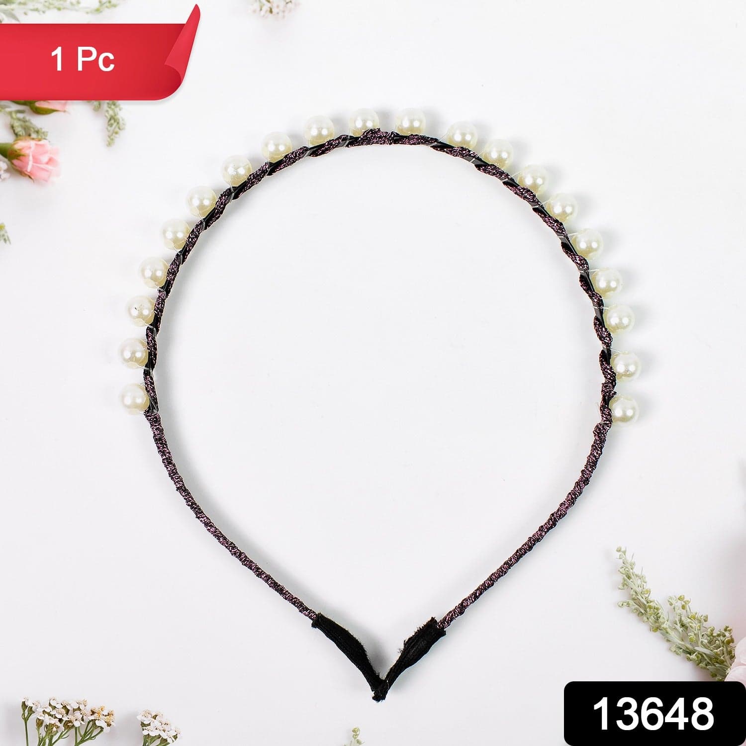 Hairband Pearls Fancy Party Hairband (1 Pc / Mix Design), Hair accessories thumbnail 2
