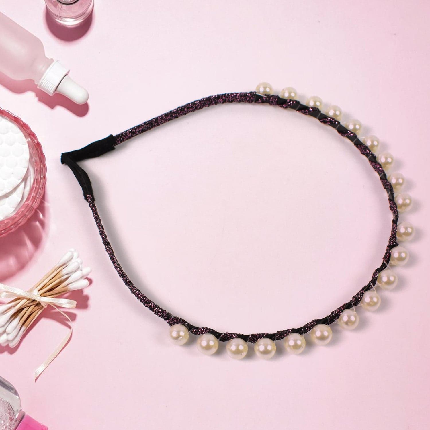 Hairband Pearls Fancy Party Hairband (1 Pc / Mix Design), Hair accessories thumbnail 4