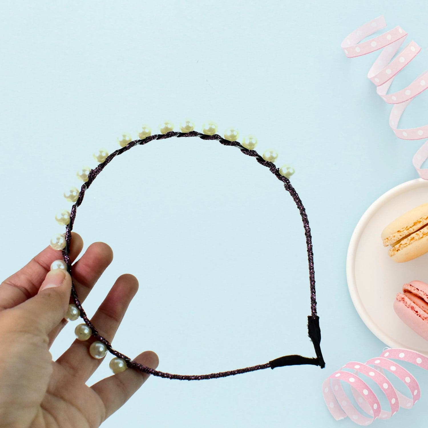 Hairband Pearls Fancy Party Hairband (1 Pc / Mix Design), Hair accessories thumbnail 7