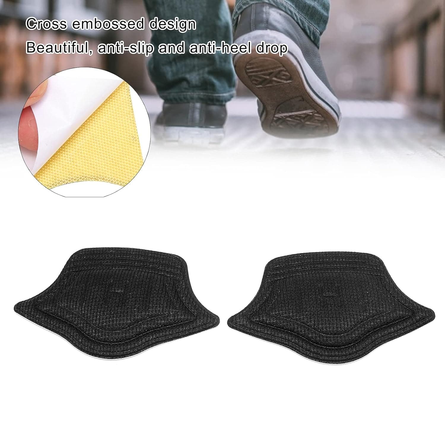 Heel Cushion Pads, Widely Applicable Protective Shoe Insoles (1 Pair) thumbnail 4