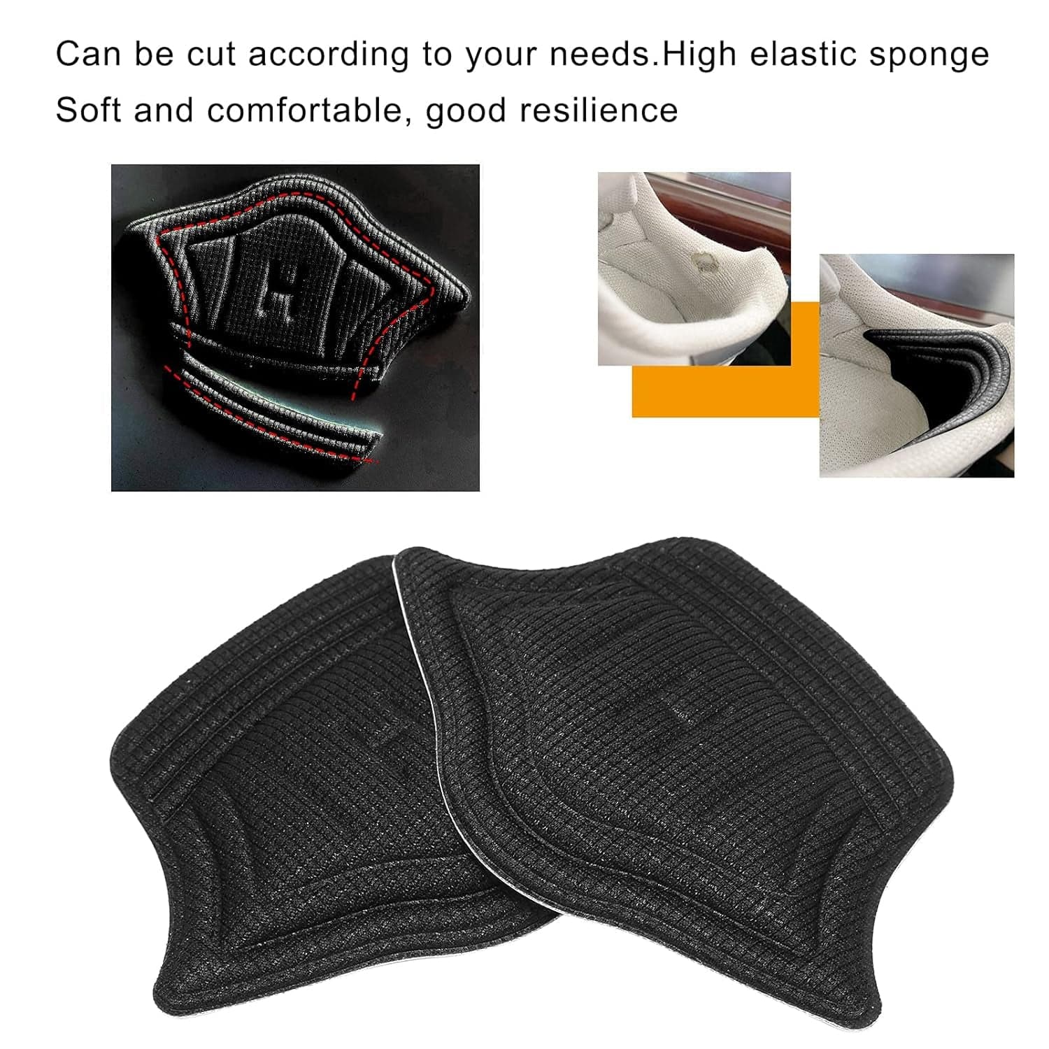 Heel Cushion Pads, Widely Applicable Protective Shoe Insoles (1 Pair) thumbnail 6