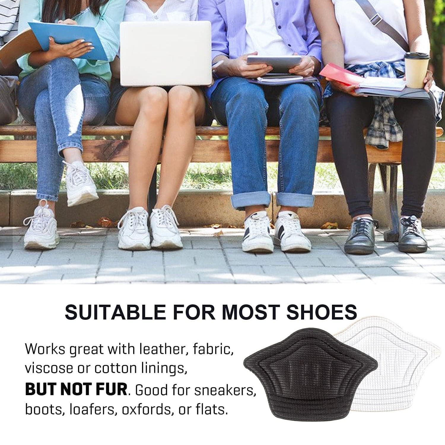 Heel Cushion Pads, Widely Applicable Protective Shoe Insoles (1 Pair) thumbnail 9
