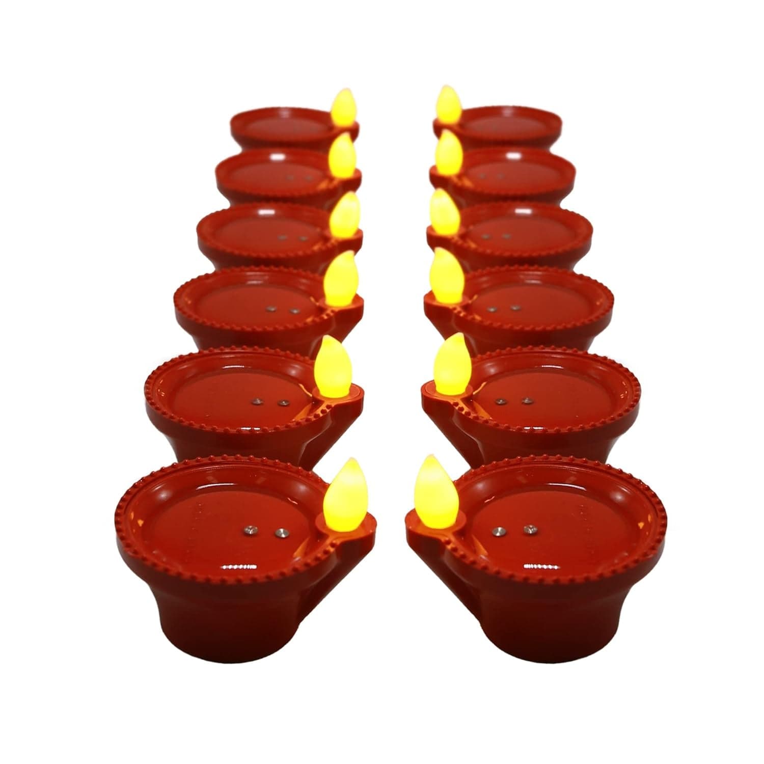 Water Sensor Diyas for Diwali Decoration, Diwali (12 Pcs Set) thumbnail 5