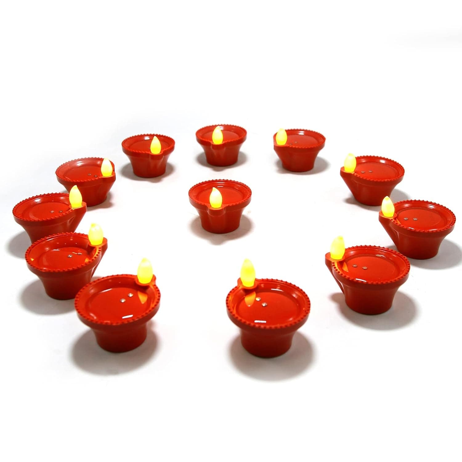 Water Sensor Diyas for Diwali Decoration, Diwali (12 Pcs Set) thumbnail 7