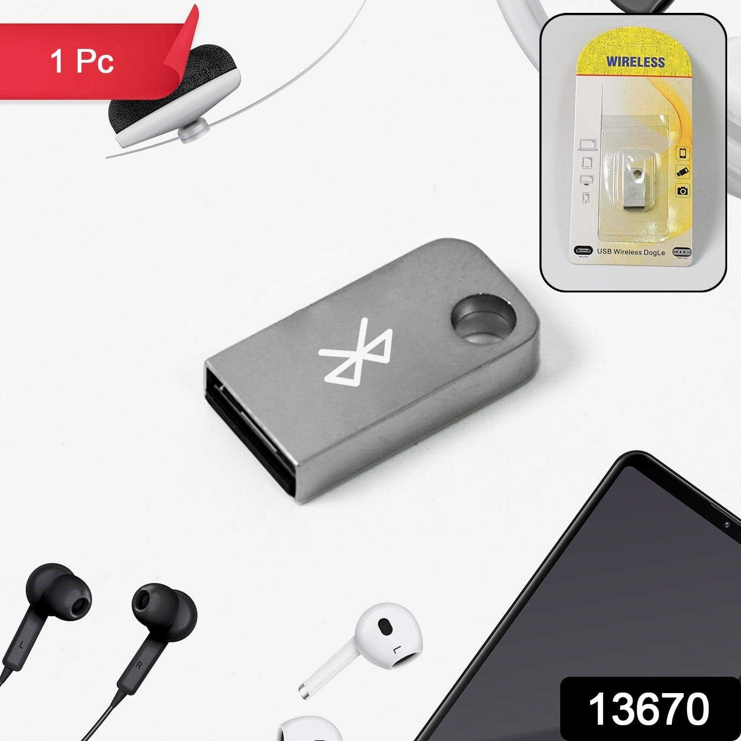 USB Car Wireless Bluetooth 4.0 Adapter Dongle (1 Pc) thumbnail 2