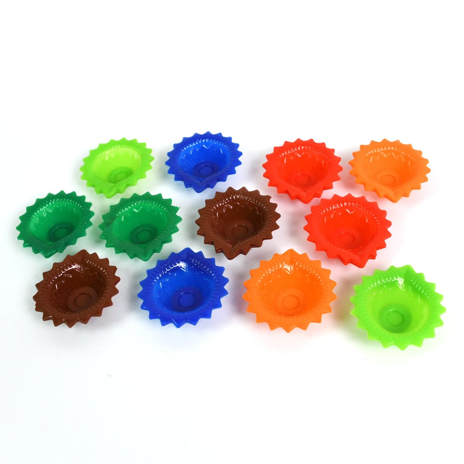 Silicone Diya for Diwali Attractive Design Colourful Diya Combo, Diwali (12 Pcs Set) thumbnail 5