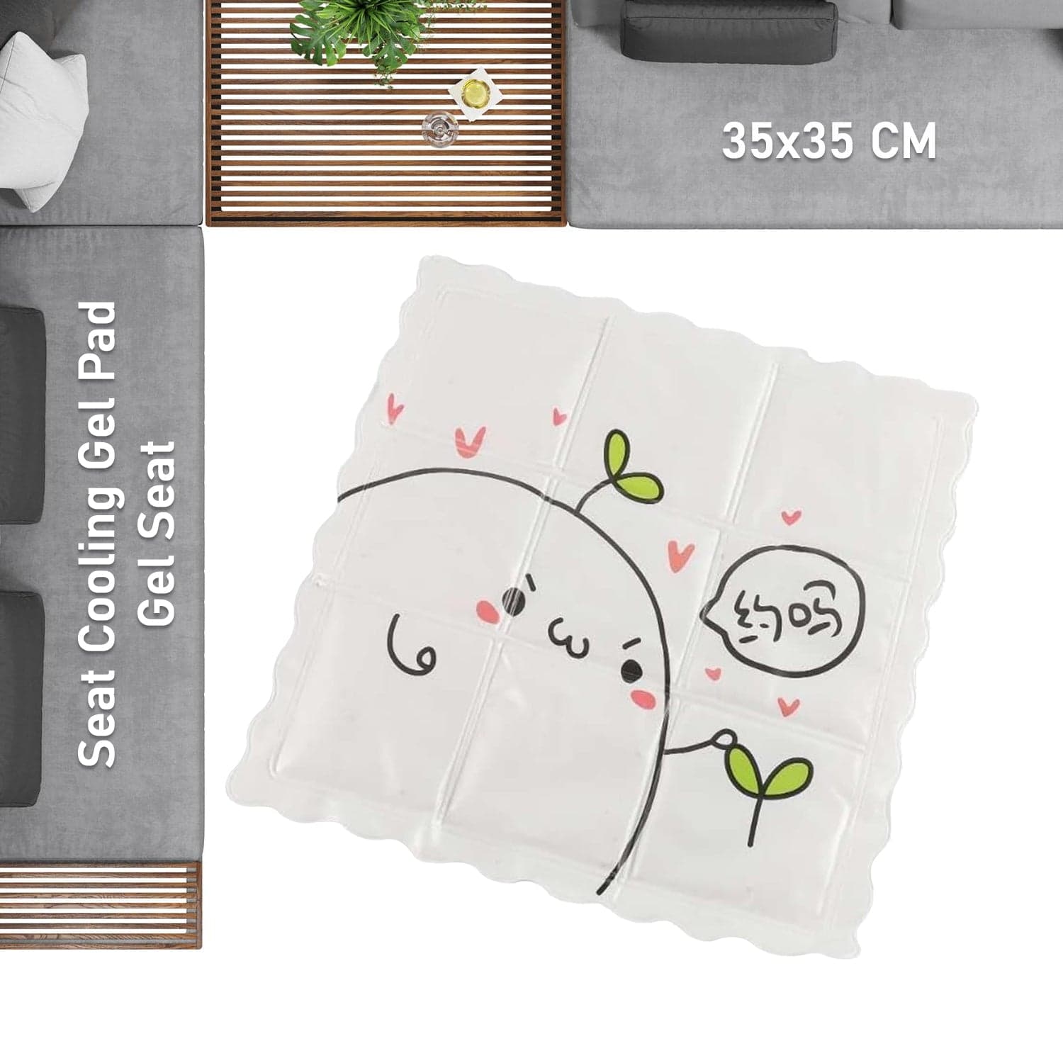 Ice Pad Cartoon Cute Summer Gel Cooling Office Cushion (35—35 CM / 1 Pc) thumbnail 3
