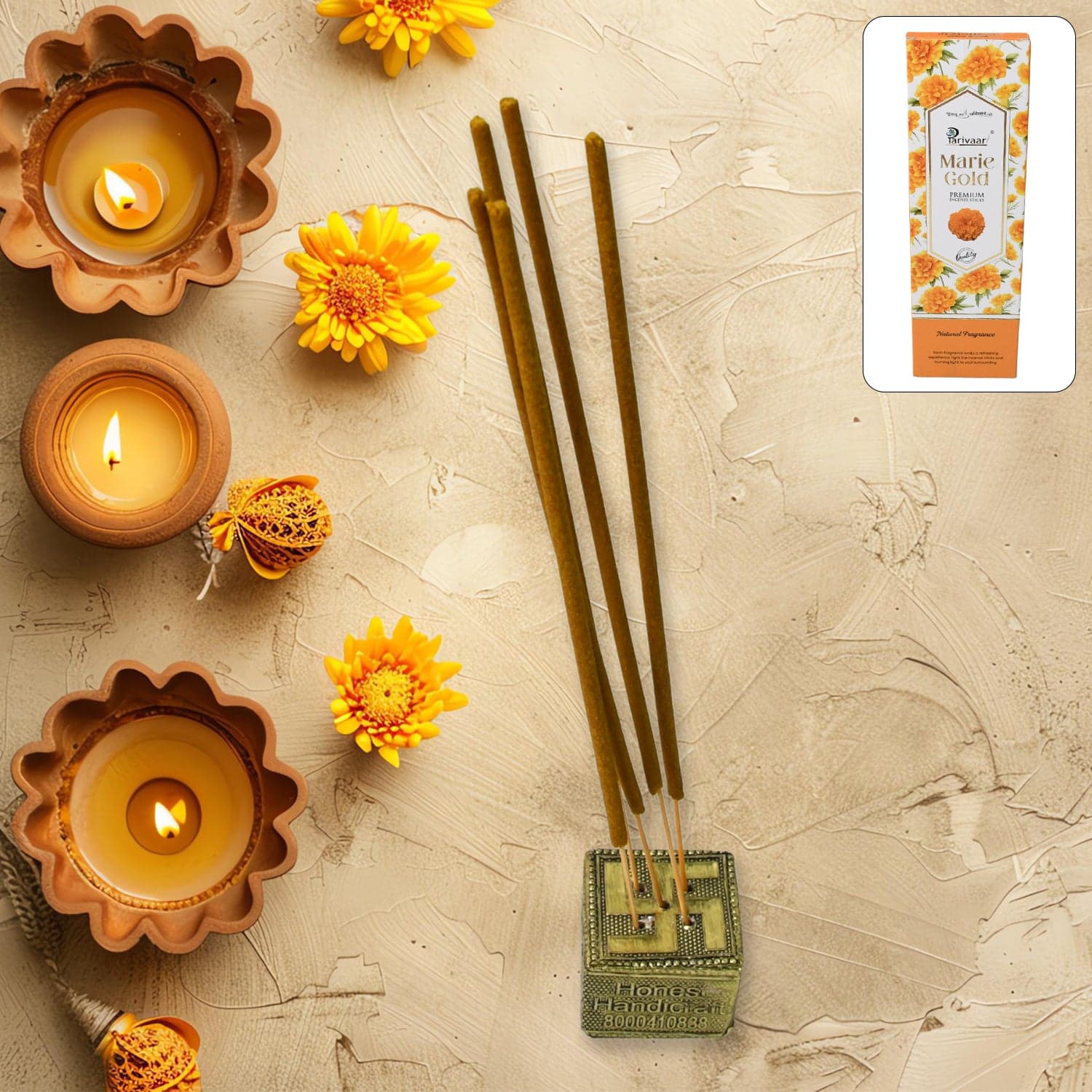 Premium Incense Stick Agarbatti For Home, Office, Meditation And Poojafor Puja, Other Festive Occassions, Agarbatti (Mix Flavor /90 Gm) thumbnail 6