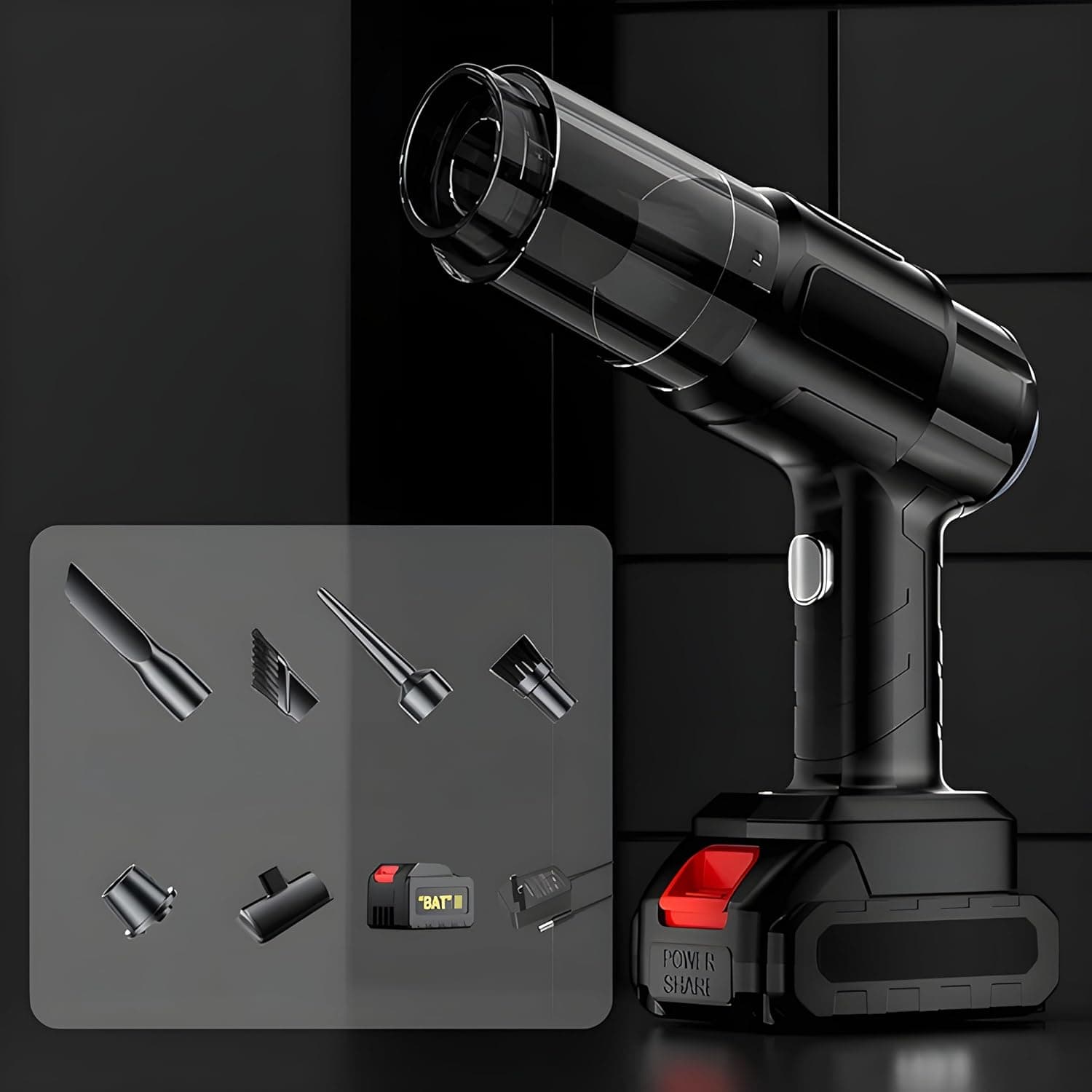 Multifunction 240V Wireless Handheld Vacuum Cleaner (1 Set) thumbnail 3
