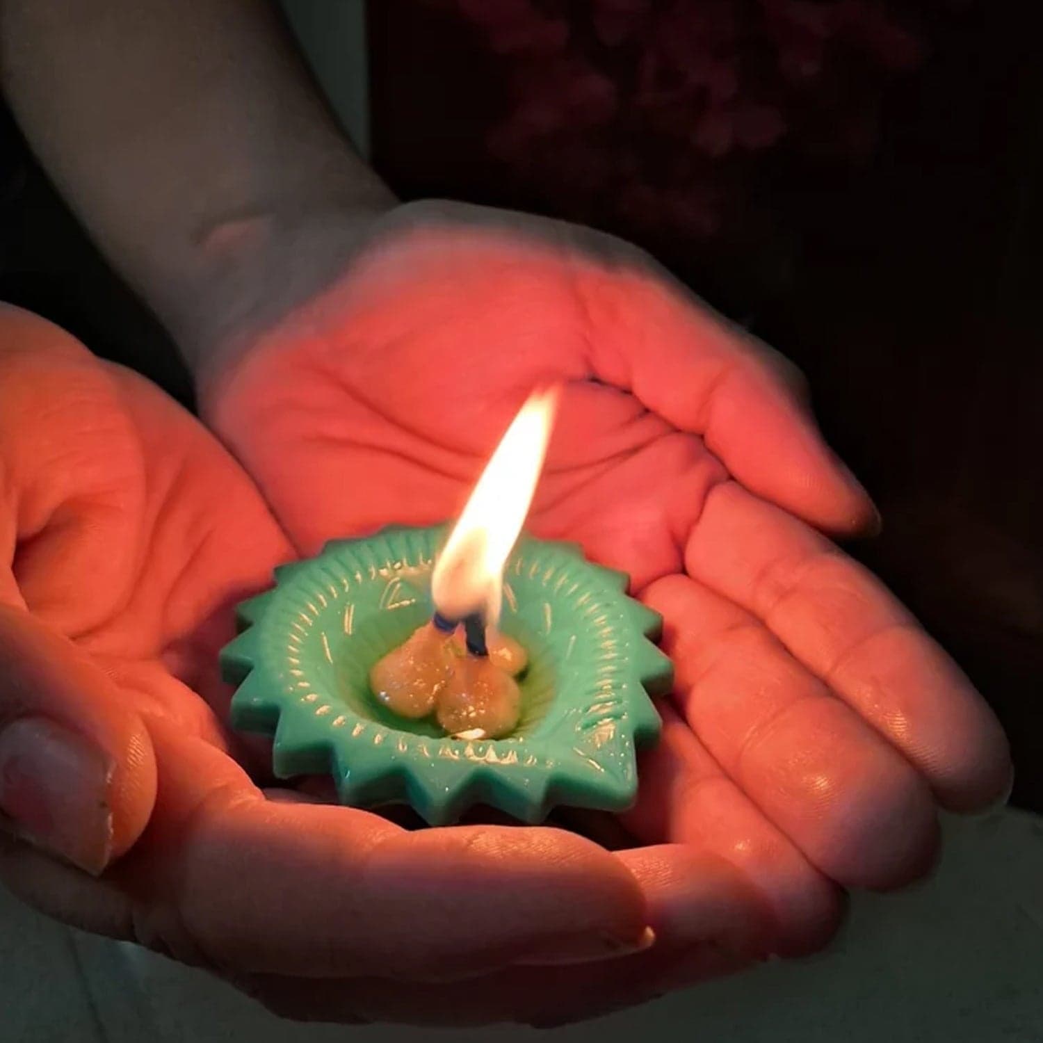 Silicone Diya for Diwali Attractive Design Colourful Diya Combo, Diwali (6 Pcs Set) thumbnail 4