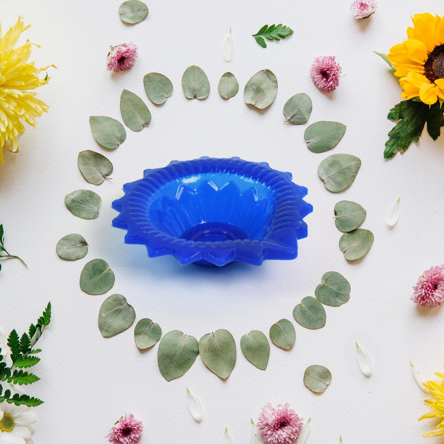 Silicone Diya For Diwali Attractive Design Colourful Diya Combo thumbnail 6