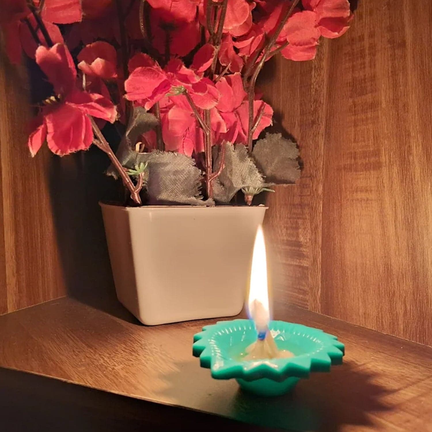 Silicone Diya For Diwali Attractive Design Colourful Diya Combo thumbnail 8