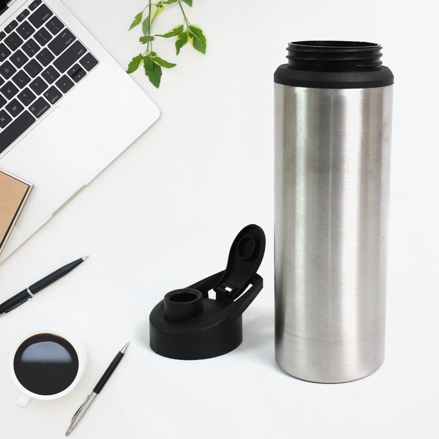 Steel Water Bottle | Sipper Bottle | Fridge Water Bottle Set of 1 (600 ML Approx) thumbnail 3