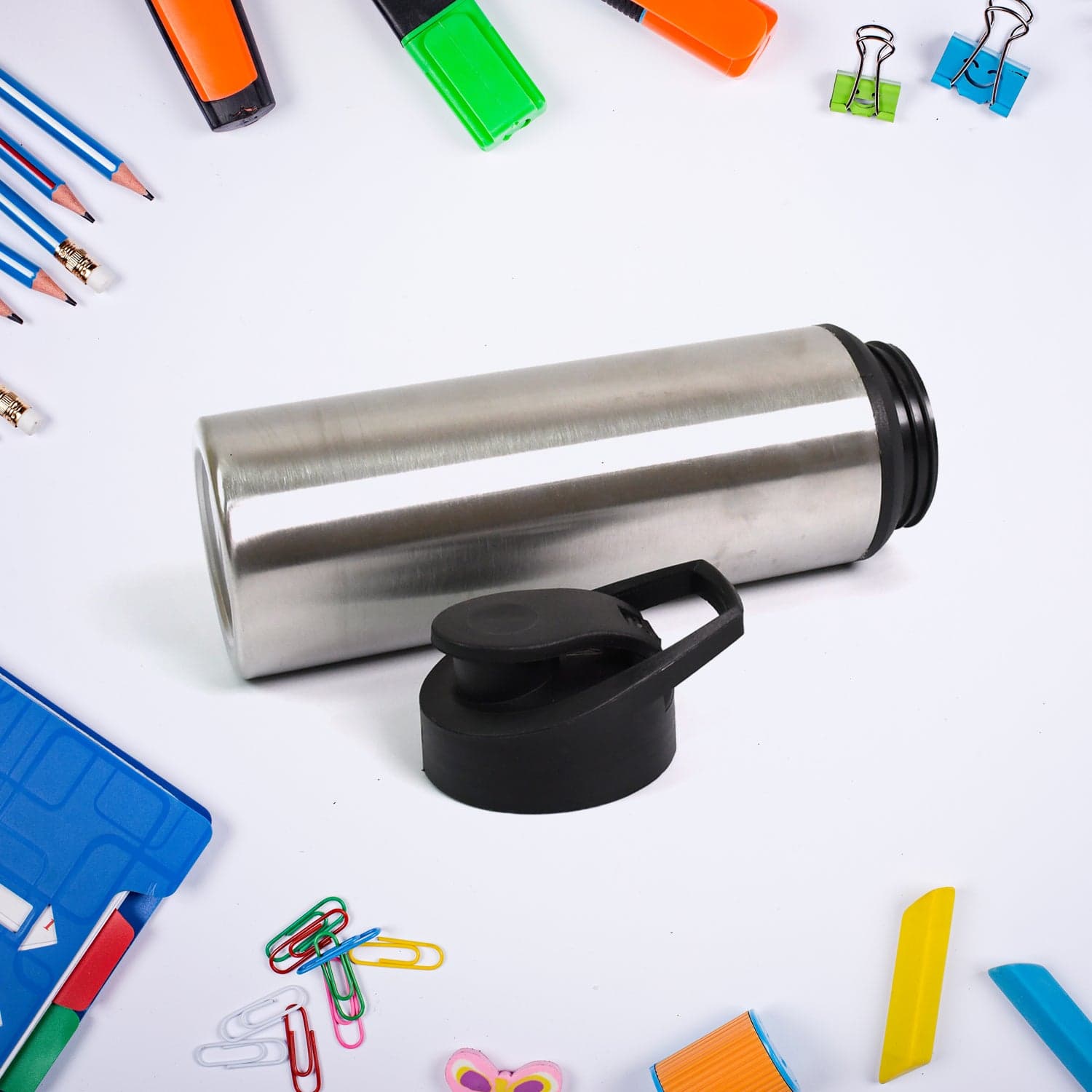 Steel Water Bottle | Sipper Bottle | Fridge Water Bottle Set of 1 (600 ML Approx) thumbnail 5