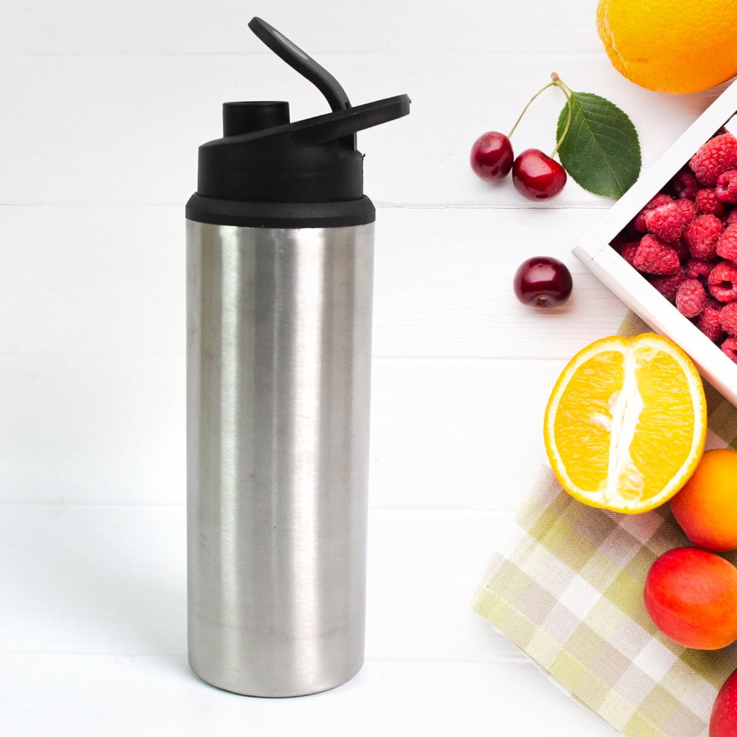 Steel Water Bottle | Sipper Bottle | Fridge Water Bottle Set of 1 (600 ML Approx) thumbnail 6