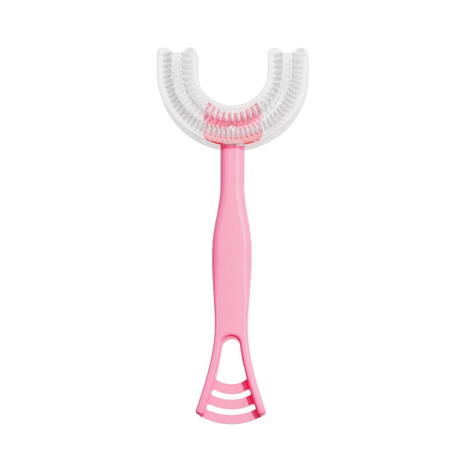 2 In1 U-Shape Silicone Manual Toothbrush & Tongue Scraper Cleaner Brush (1 Pc) thumbnail 5
