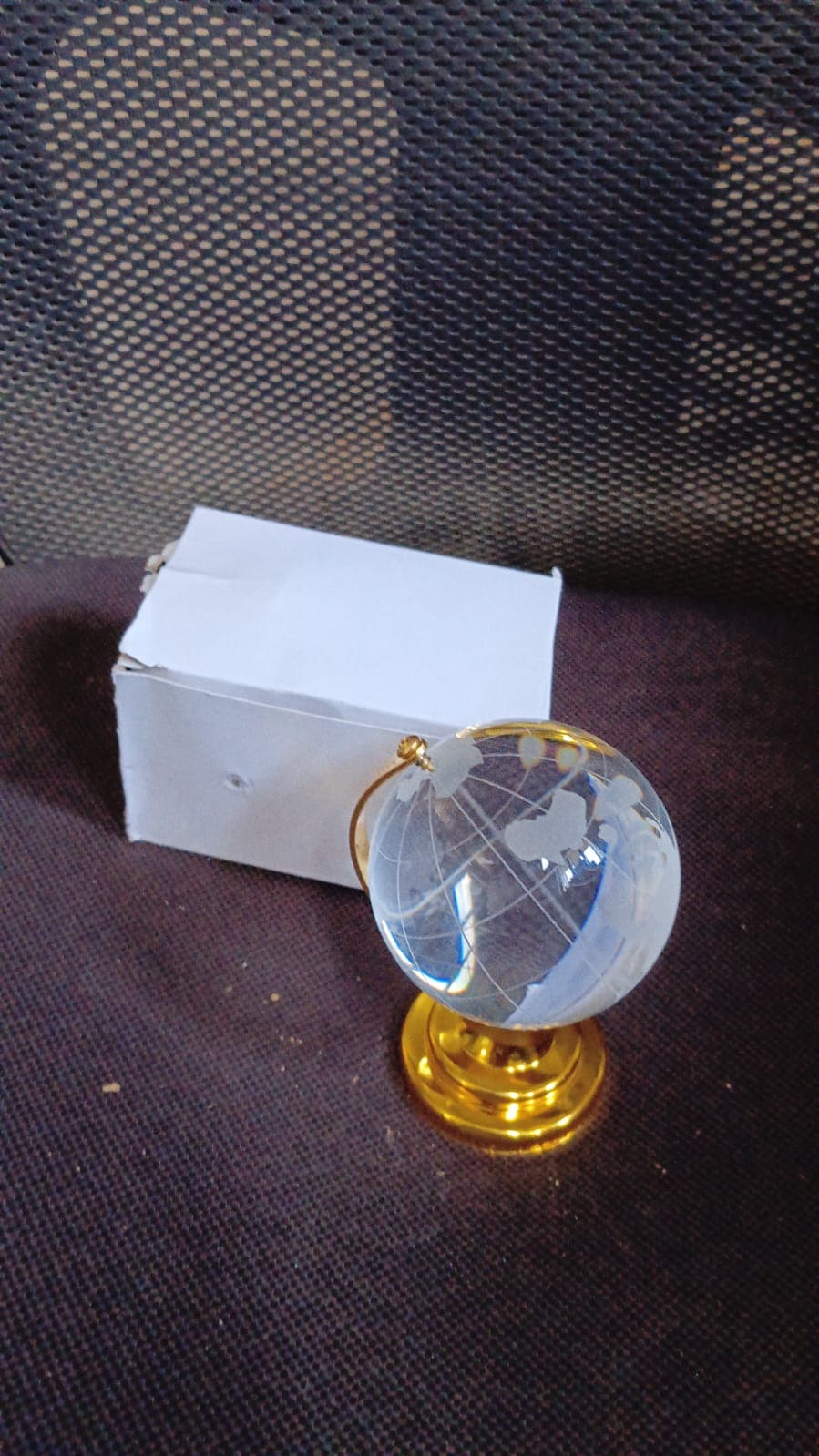 Crystal Globe / World Map 50 mm with Golden Stand (1 Pc) thumbnail 9
