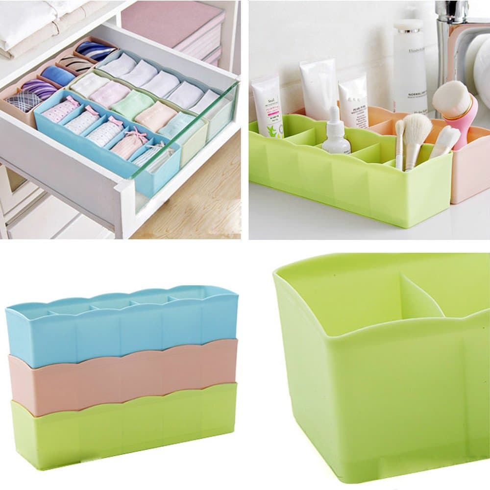 Dividers Tray Organizer Clear Plastic Bead Storage Tray (Multicolour) thumbnail 11