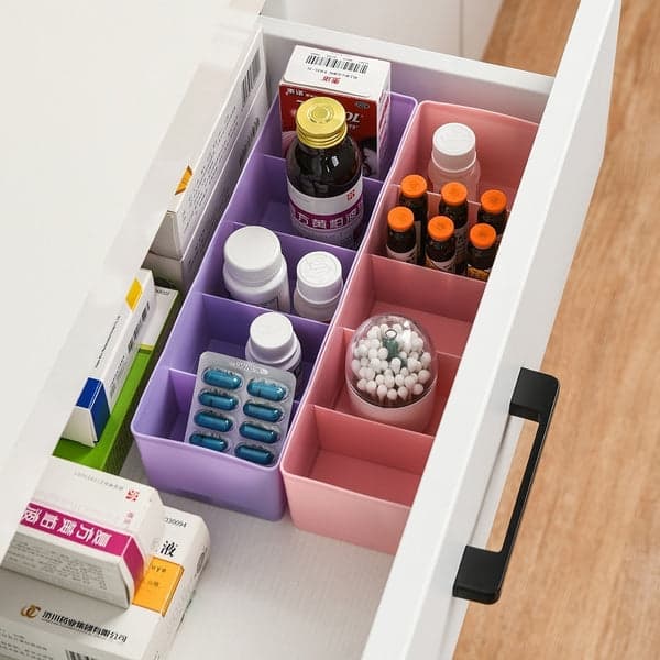 Dividers Tray Organizer Clear Plastic Bead Storage Tray (Multicolour) thumbnail 8