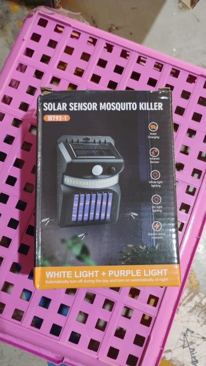 Bug Zapper Outdoor 2 in 1 Solar Mosquito Zapper Lamps (1 Pc) thumbnail 10