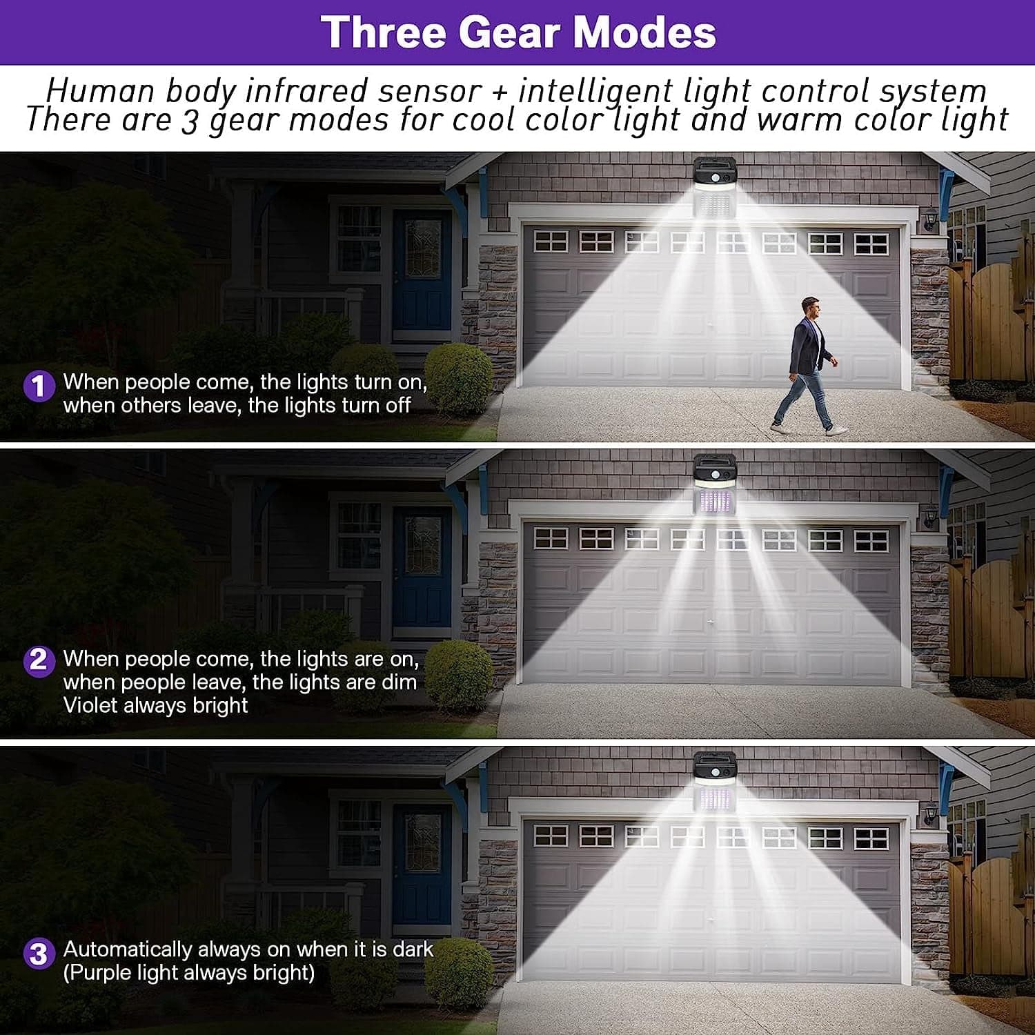 Bug Zapper Outdoor 2 in 1 Solar Mosquito Zapper Lamps (1 Pc) thumbnail 6