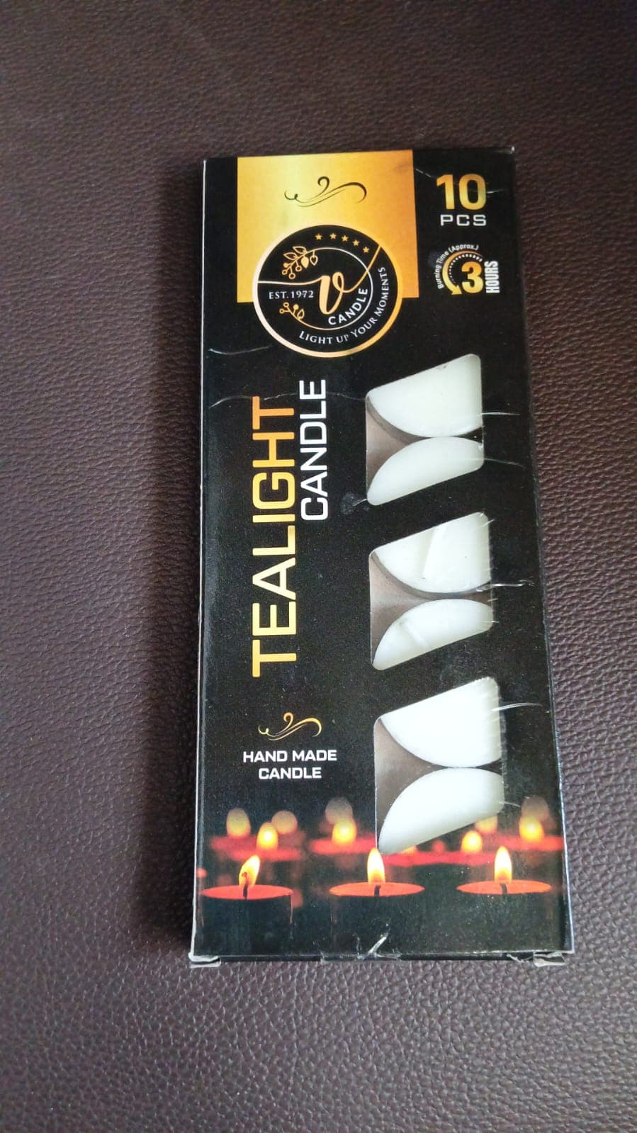 Tealight Candles Set, Smokeless Candles, Diwali (10 Pcs set) thumbnail 7