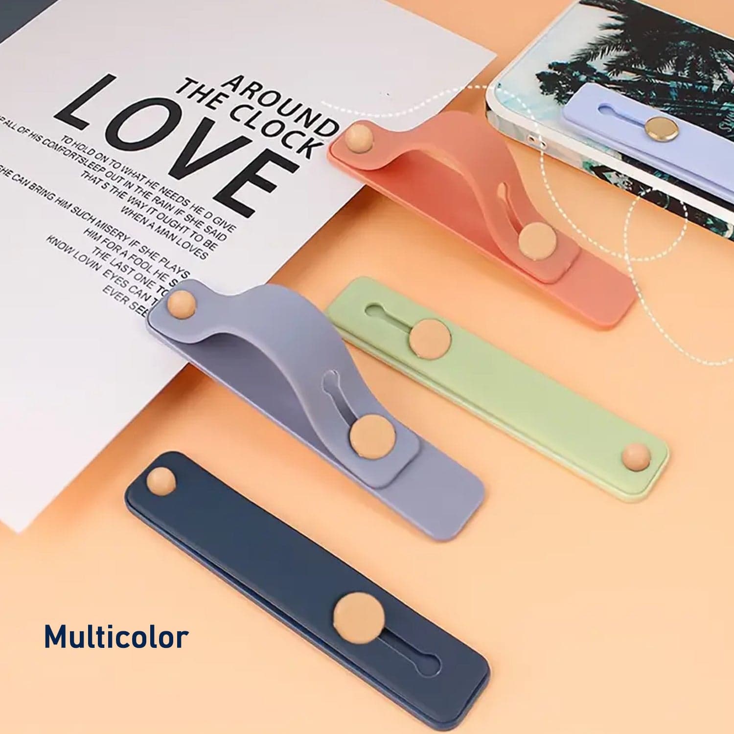 Phone Loop Finger Holder, Phone Grip Straps Silicone Phone Finger Strap (1 Pc) thumbnail 8