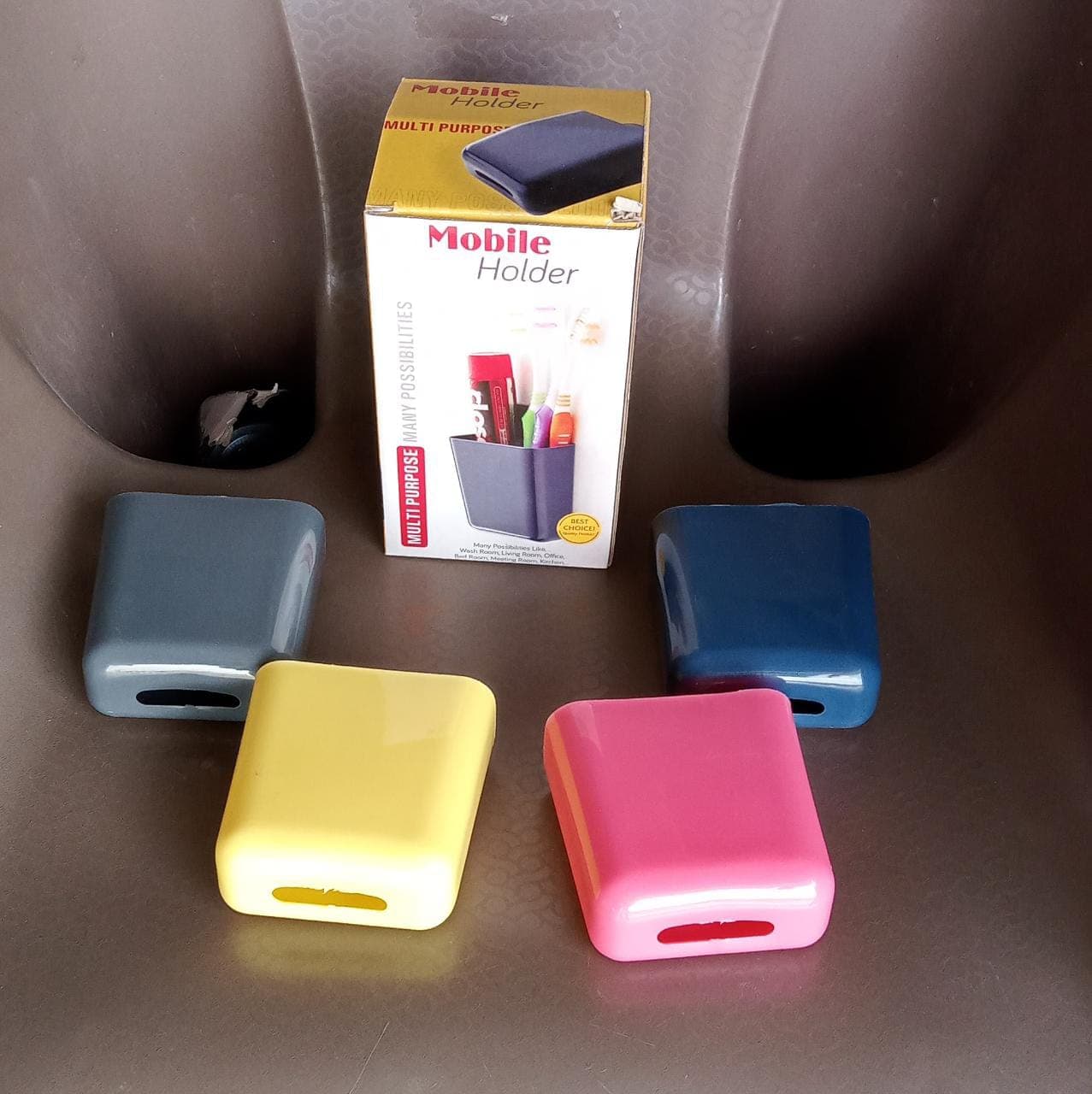 Wall Mounted Storage Case with Mobile Phone Charging Port Plug Holder - Pack of 4 Pcs thumbnail 11