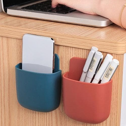 Wall Mounted Storage Case with Mobile Phone Charging Port Plug Holder - Pack of 4 Pcs thumbnail 3