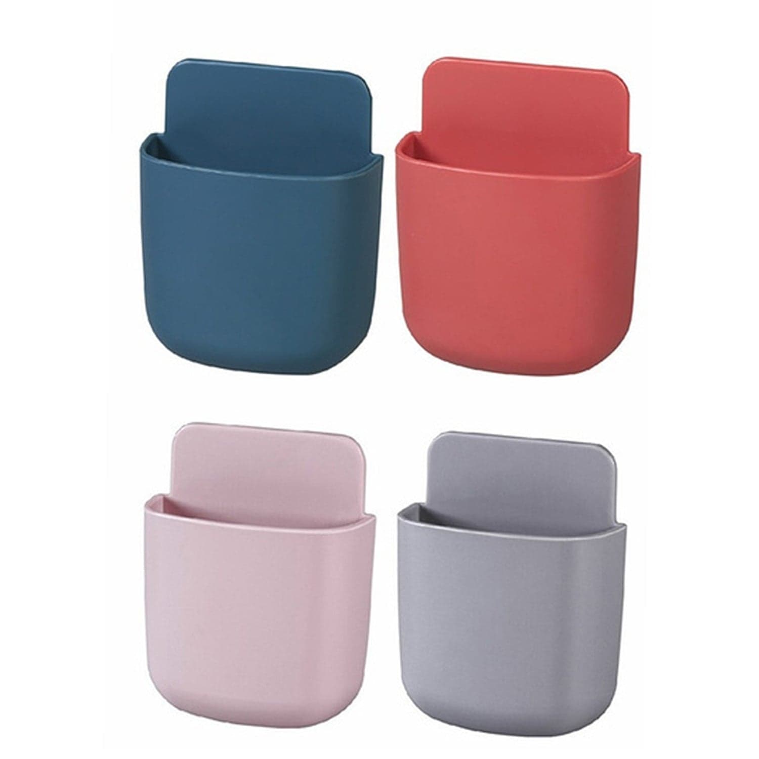 Wall Mounted Storage Case with Mobile Phone Charging Port Plug Holder - Pack of 4 Pcs thumbnail 4