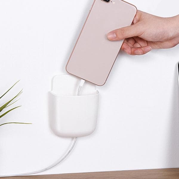 Wall Mounted Storage Case with Mobile Phone Charging Port Plug Holder - Pack of 4 Pcs thumbnail 7