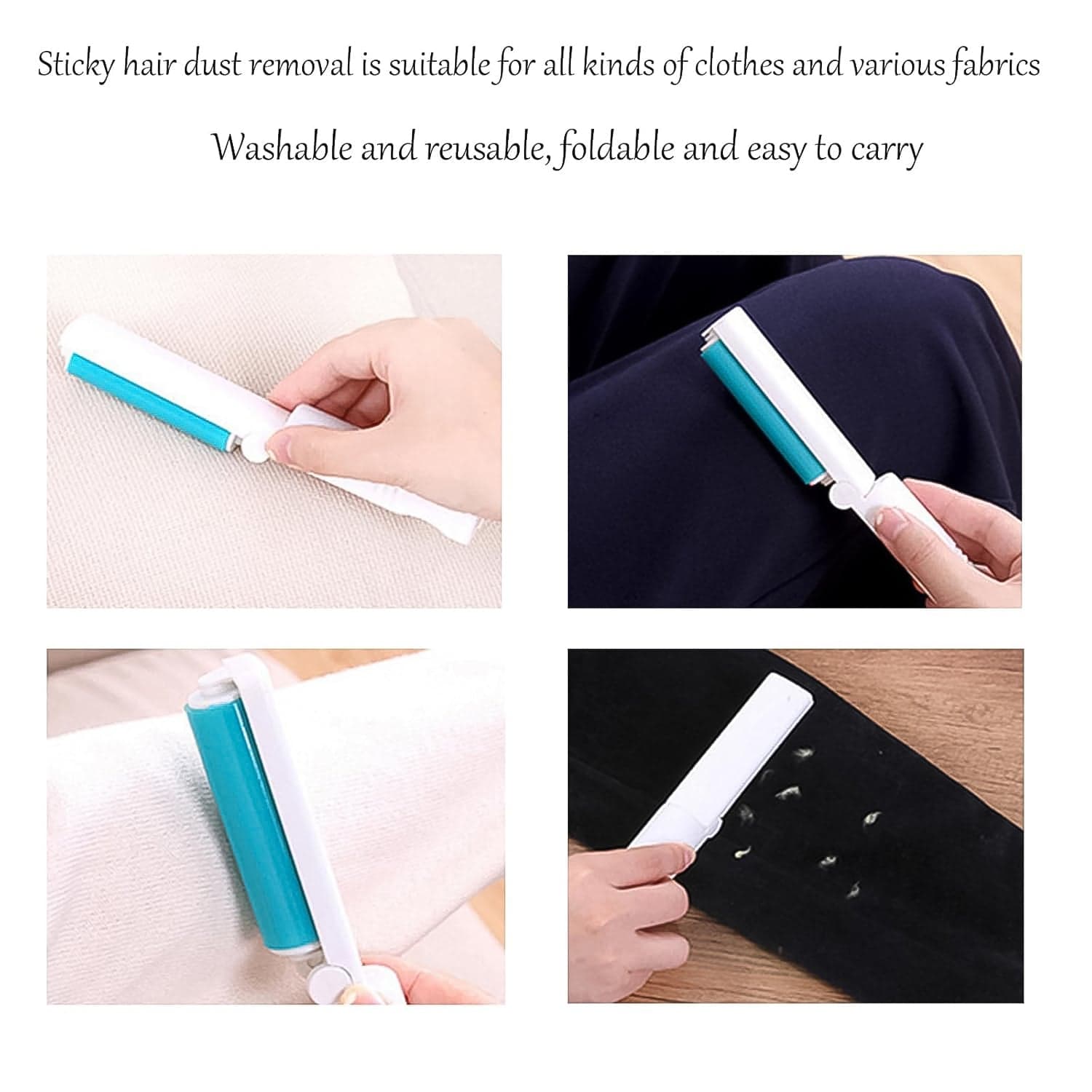 Reusable Lint Roller - Animal Hair Remover (1 Pc / Mix Color) thumbnail 6