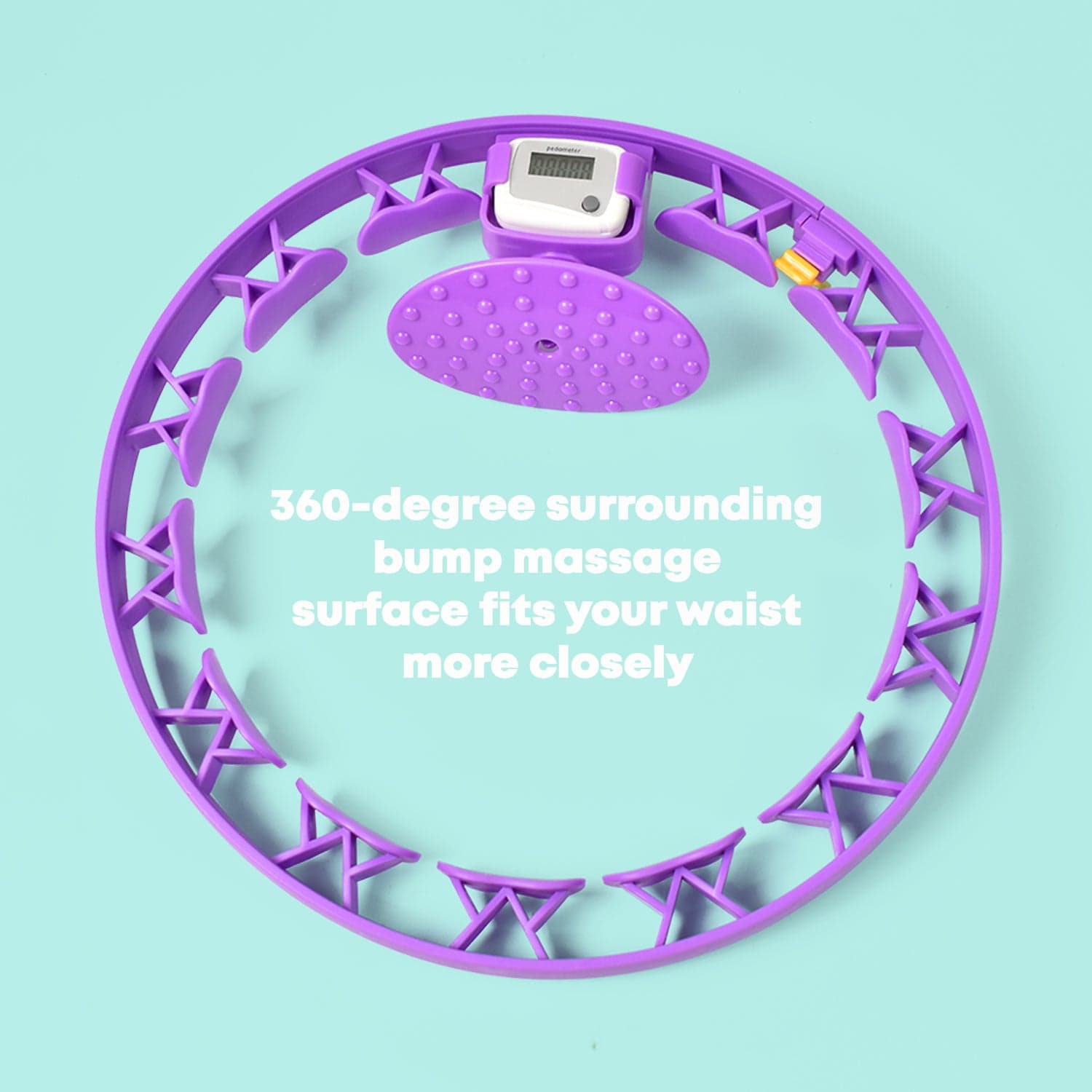 Smart Fitness Hula Hoops with Ball and Intelligent Counter (1 Pc / With Brown Box) thumbnail 3