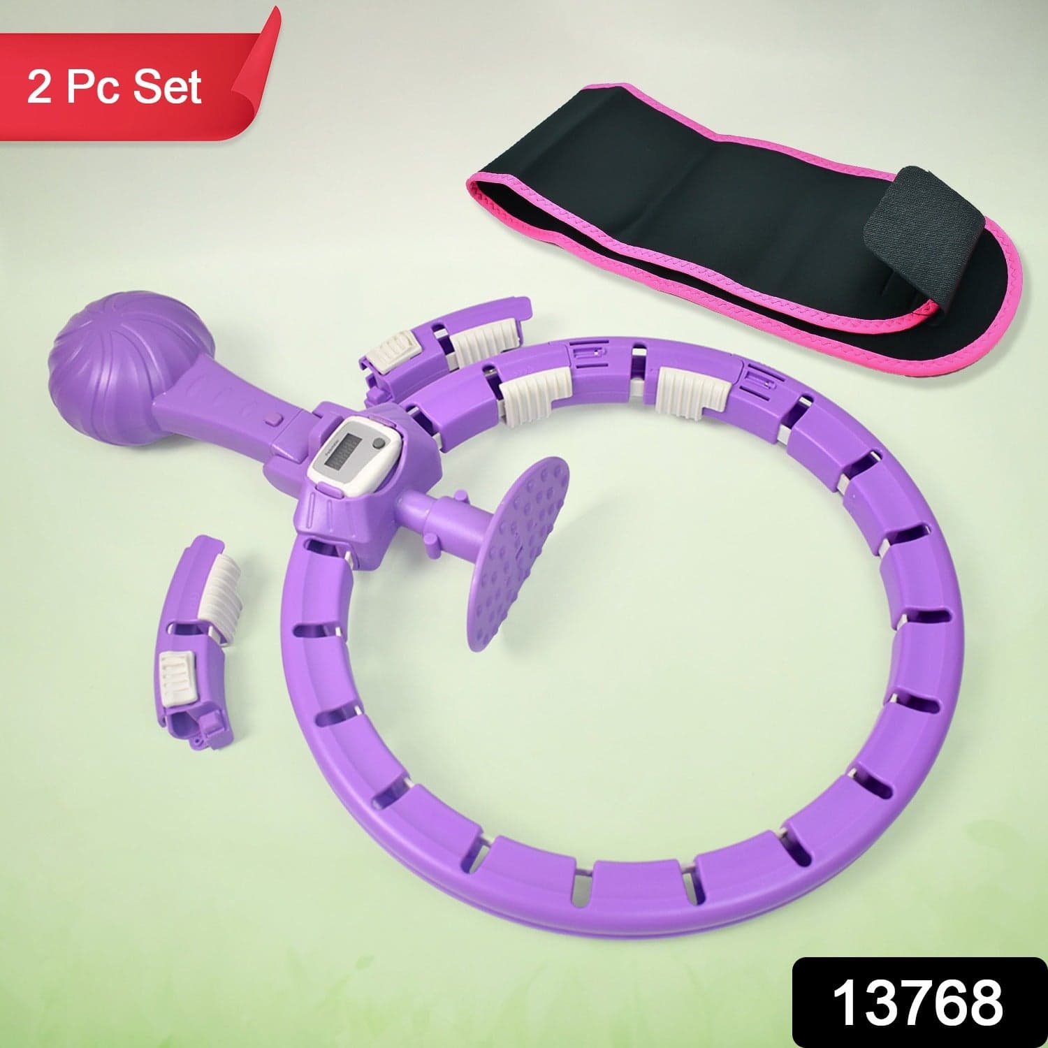 Smart Hula Hoops With Waist Support Belt (2 Pcs Set) thumbnail 2