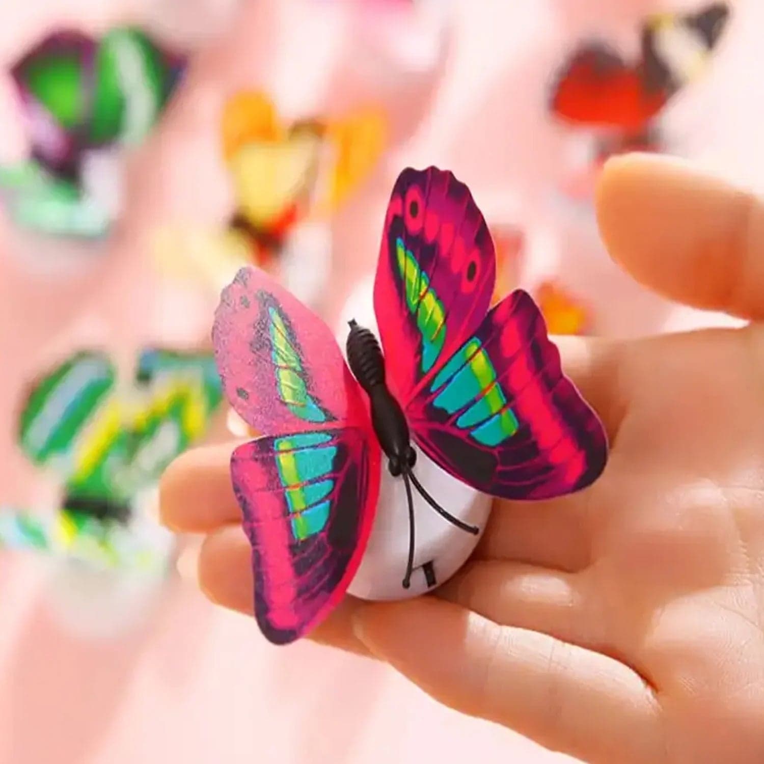 The Butterfly 3D Night Lamp Comes with 3D Illusion Design (1 Pc / Loose) thumbnail 4