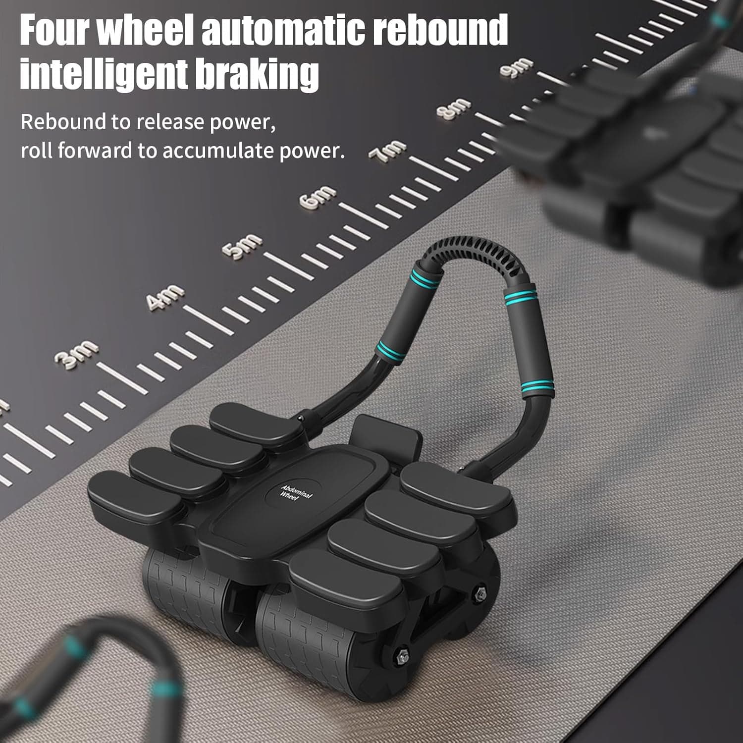Automatic Rebound Abdominal Wheel with 8 Elbow Supports (1 Pc) thumbnail 7