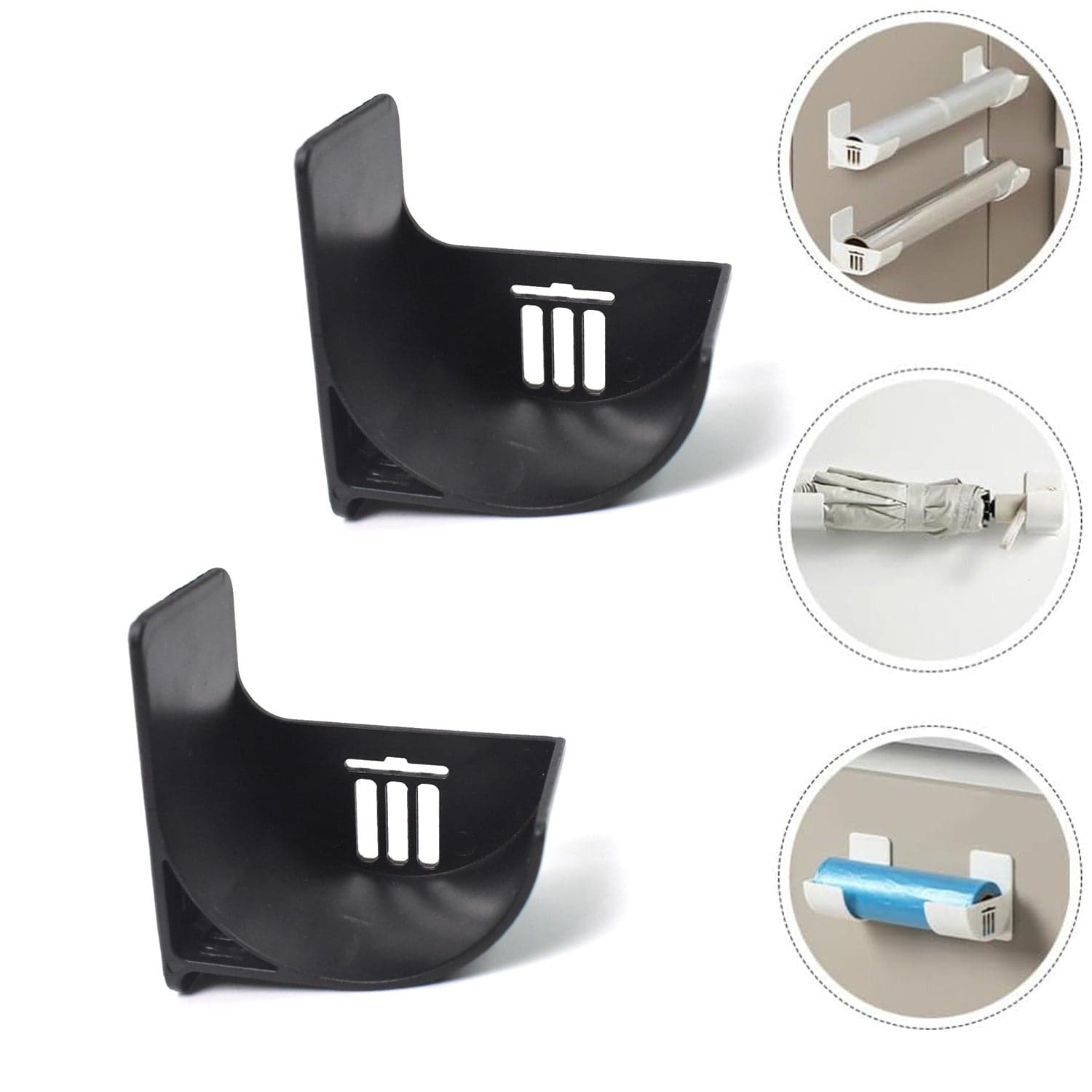 Trash Bag Holder, Wall Mounted Trash Bags Storage Rack (1 Pair) thumbnail 1